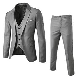 Anzug Herren 3 Teilig Regular Fit Business Hochzeit Party Anzüge Frühling und Herbst Classic Version von Slim Anzug Männer Professionelle Hochzeitsfeier Kleid Bester Mann Anzug von Chejarity