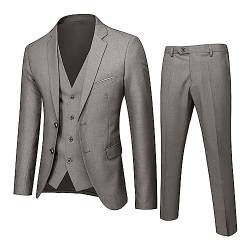 Anzug Herren 3 Teilig Regular Fit Business Hochzeit Party Anzüge Frühling und Herbst Classic Version von Slim Anzug Männer Professionelle Hochzeitsfeier Kleid Bester Mann Anzug von Chejarity