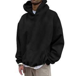 Kapuzenpullover Herren Oversize Hoodie Männer mit Backprint Baggy Pullover Mit Kapuze Loose Fit Y2K Sweatjacke Langarm Sweatshirt Kapuzenpulli Hip Pop Streetwear Frühling Herbst Winter Kapuzenjacke von Chejarity