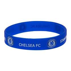 Chelsea FC offizielles FuÃŸball Silikon Armband (EinheitsgröÃŸe) (Blau/WeiÃŸ) von Chelsea F.C.