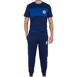 Chelsea FC - Herren Premium-Schlafanzug mit Langer Hose - Offizielles Merchandise - Geschenk für Fußballfans - L von Chelsea