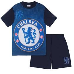 Chelsea FC - Jungen Schlafanzug - Offizielles Merchandise - Geschenk für Fußballfans - Blau - Dunkelblau - 8-9 Jahre von Chelsea