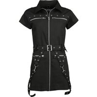 Chemical Black - Gothic Kurzes Kleid - Oakleigh Dress - XS bis XXL - für Damen - Größe L - schwarz von Chemical Black