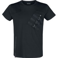 Chemical Black - Gothic T-Shirt - Cadet Top - S bis 3XL - für Männer - Größe 3XL - schwarz von Chemical Black