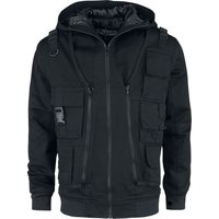 Chemical Black - Gothic Winterjacke - Taj Jacket - S bis XXL - für Männer - Größe L - schwarz von Chemical Black