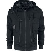 Chemical Black - Gothic Winterjacke - Taj Jacket - S bis XXL - für Männer - Größe XL - schwarz von Chemical Black