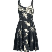 Chemical Black Kurzes Kleid - Malin Tie Dye Dress - S bis XL - für Damen - Größe L - schwarz/weiß von Chemical Black