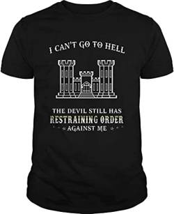 I Cant Go to Hell The Devil Still Has Restraining Order Against Me Castle TT-Shirts Hemden, Unisex Hoodie, SweatT-Shirts Hemden for Mens Womens Ladies Kids (Large) von Chengren