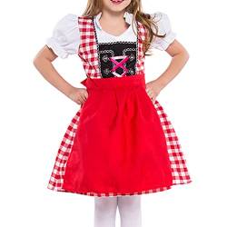 Kinder Dirndl Mädchen Kleid Trachtenkleid Oktoberfest Festliche Tracht von Cherrianna