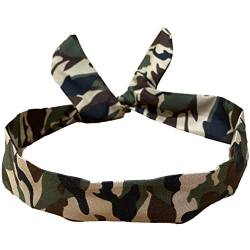 Camouflage-Haarband mit Draht, Vintage-Stil, für den Sommer oder Festivals. von Cherry-on-Top