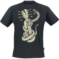 Chet Rock - Rockabilly T-Shirt - Fist And Snake T-Shirt - S bis XXL - für Männer - Größe XXL - schwarz von Chet Rock
