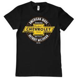 Chevrolet Offizielles Lizenzprodukt American Made Großes & großes Herren-T-Shirt (Schwarz), XXXXX-Large von Chevrolet