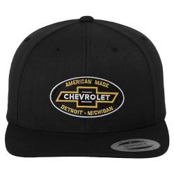 Chevrolet Offizielles Lizenzprodukt American Made Premium Snapback Cap (Schwarz) von Chevrolet