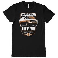 Chevrolet Offizielles Lizenzprodukt Chevy Van Herren-T-Shirt (Schwarz), X-Large von Chevrolet
