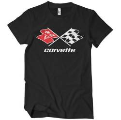 Chevrolet Offizielles Lizenzprodukt Corvette C3 Logo Herren-T-Shirt (Schwarz), Large von Chevrolet