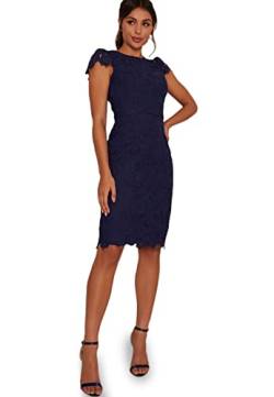 Chi Chi London Damen Chi Oceana Kleid, Blau, 44 von Chi Chi London