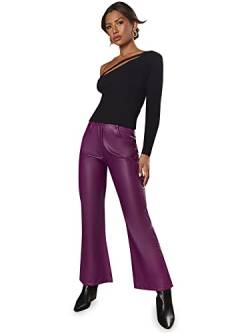 Chi Chi London Damen Schwarzes Rippstrick-Top mit Einer Schulter Pullover, L von Chi Chi London