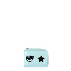 CHIARA FERRAGNI Tasche für Karten Eye Star Logo Baby Blue, babyblau, Taglia Unica von Chiara Ferragni