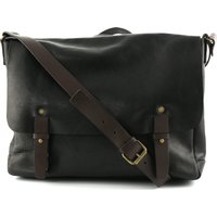 Chiarugi Old Tuscany Leder Messenger Bag Nero von Chiarugi