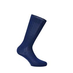 Chiccheria Brand Milano Premium Herren Socken/Business-Socken/Bunte Socken aus Baumwolle, Mittelblau, Made in Italy by Bresciani (XL (45-46)) von Chiccheria Brand