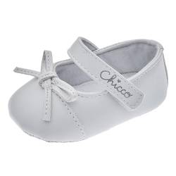 Chicco, Ballerina met Handige Klittenband, Ideaal voor Ceremonies en Speciale Gelegenheden, Comfortabel, Licht, Flexibel en Atmungsaktive, Baby - Mädchen, Bianco, 16 EU, Design in Italien von Chicco