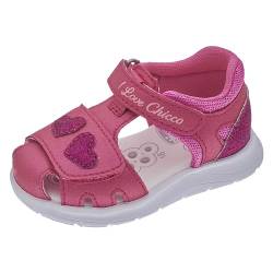 Chicco, Sandalen met Dubbele Klittenband Fuchsia, Comfortabel, Lichtgewicht, Flexibel en Atmungsaktive, Mädchen, Entworfen in Italien von Chicco