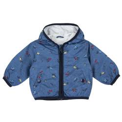 Chicco, Winddichtes Neugeborenen-Jäckchen, Jacke mit Kapuze, Taschen mit Knöpfen und bequemem Frontreißverschluss, maschinenwaschbar, Babykleidung 0-24 Monate, Entworfen in Italien von Chicco