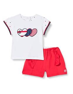 Chicco Baby - Mädchen 2-teiliges Set: T-Shirts und Shorts , Rot (574), 9 Monate von Chicco