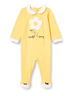 Chicco Baby - Mädchen Jumpsuit mit Klappenöffnung und Knöpfen, Gelb (449), 0 Monate von Chicco