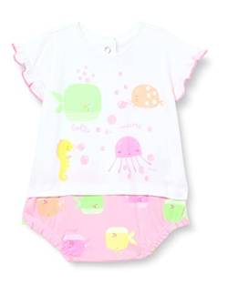 Chicco Baby - Mädchen Kurzärmliger Strampler, Weiß (973), 9 Monate von Chicco