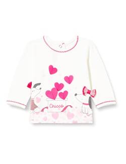 Chicco Baby-Mädchen LANGÄRMLIGES Langärmeliges T-Shirt, Fuchsia und weiß, 9 Monate von Chicco