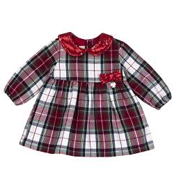 Chicco Baby-Mädchen Langärmliges Kleid Freizeitkleid, Rot Und Weiß, 12 Monate von Chicco