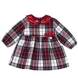 Chicco Baby-Mädchen Langärmliges Kleid Freizeitkleid, Rot Und Weiß, 9 Monate von Chicco