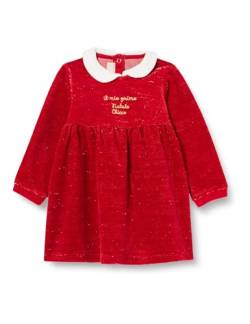 Chicco Baby-Mädchen Langen Ärmeln Lässiges Kleid, Mittelrot, 68 von Chicco