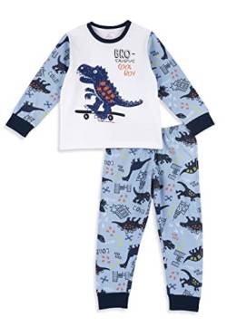 Chicco Drache Pyjama Langarm aus Baumwolle, Schlafanzüge Jungen, Weiß, 10 jahre von Chicco