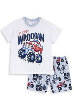 Chicco Jeep Pyjama Kurzarm aus Baumwolle, Schlafanzüge Jungen, Weiß, 10 jahre von Chicco