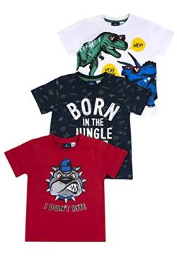 Chicco Set Kurzarm T-Shirt aus Baumwolle, T-shirts Jungen, Blau, 8 jahre (pack of 3) von Chicco