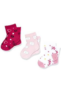 Chicco Set Socken aus Baumwolle, Socken Unisex Kinder, Weiß / Rose, 5-6 jahre (pack of 3) von Chicco