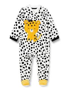 Chicco Unisex Baby Babyanzug MIT FRONTÖFFNUNG Kleinkind-Schlafanzüge, schwarz und orange, 12 Monate von Chicco