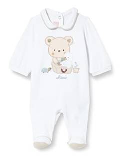 Chicco Unisex Baby Jumpsuit mit Klappenöffnung und Knöpfen, Weiß (483), 6 Monate von Chicco