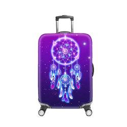 Elastisch Kofferhülle Kofferschutzhülle Waschbar Drucken Gepäck Cover,Chickwin Kofferschutz-Bezug Anti-Kratzer Staubdicht Reisekoffer Hülle Luggage Cover (Lila,M (22-24)) von Chickwin