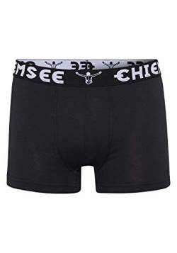 Chiemsee Boxer Short Herren Trunk Unterwäsche Regular Fit Retroshorts 3er Pack, Farbe:Black, Bekleidungsgröße:M von Chiemsee