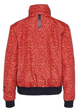 Chiemsee Damen im angesagten Blouson-Schnitt und All-Over-Print Jacke, Red/Dark Red Ao, L von Chiemsee