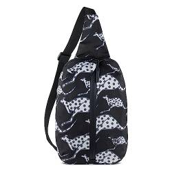 Chiemsee Jump N Fly Crossbody Brusttasche für Damen & Herren, Sling Bag aus RPET, schwarz von Chiemsee
