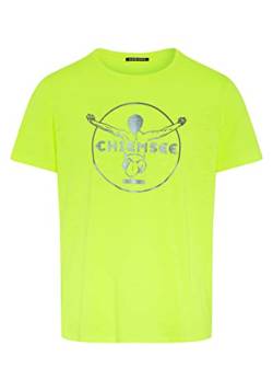 Chiemsee T-Shirt mit gedrucktem Label-Symbol, Safety Yellow von Chiemsee