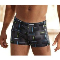 Witt Herren Boxer-Badehose, schwarz-grau von Chiemsee