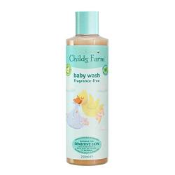 Childs Farm | Baby Body Wash | Unparfümiert | Reinigt sanft | Geeignet für Neugeborene mit trockener, empfindlicher und zu Ekzemen neigender Haut | 250 ml (Verpackung kann variieren) von Childs Farm