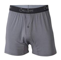 Chill Boys Herren Graue Bambus Boxershorts, Bambusgrau, L von Chill Boys