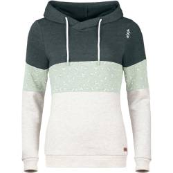 Chillaz Damen Walchsee Hoodie, Green Melange/Light Grey melan, 36 von Chillaz