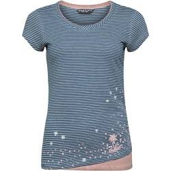 Chillaz Fancy Little Dot T-Shirt Women, 36/36 Damen, Indigo Blue Stripes Washed Creme von Chillaz